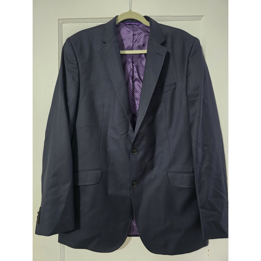 Ted Baker‎ London Endurance Mens 44L Jones CT Navy Blue 100% Wool Jacket Blazer